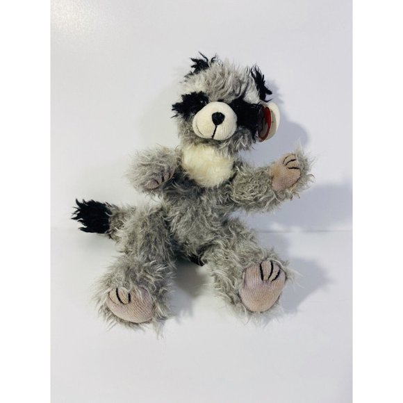 Ty Attic Treasure Radcliffe the Racoon Jointed Plush Stuffed Toy Gray Soft Fur - Picture 1 of 8